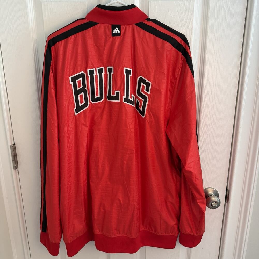 NBA Chicago Bulls Adidas OnCourt Weekend Track Jacket Mens Size Extra Large 2012